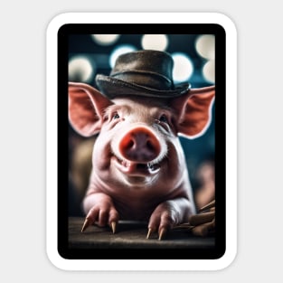 Funny pig Sticker
